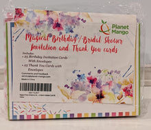 Load image into Gallery viewer, Planet Mango Magical Birthday Invitation and Thank You Cards