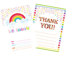 Load image into Gallery viewer, Planet Mango Magical Birthday Invitation and Thank You Cards
