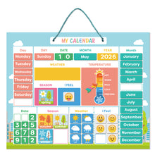 Load image into Gallery viewer, My First Daily Magnetic Calendar, KIDS learning Calendar