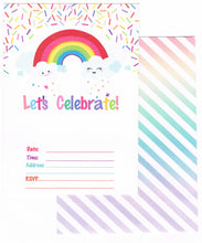 Load image into Gallery viewer, Planet Mango Magical Birthday Invitation and Thank You Cards